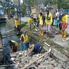 PUPR Pekanbaru Gesa Penanganan Sampah di Drainase Tabek Gadang